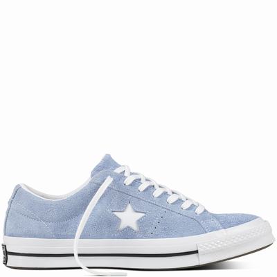 Converse One Star Cotton Candy Low Tops Womens - Blue/White/Black Shoes (854NIYZS)